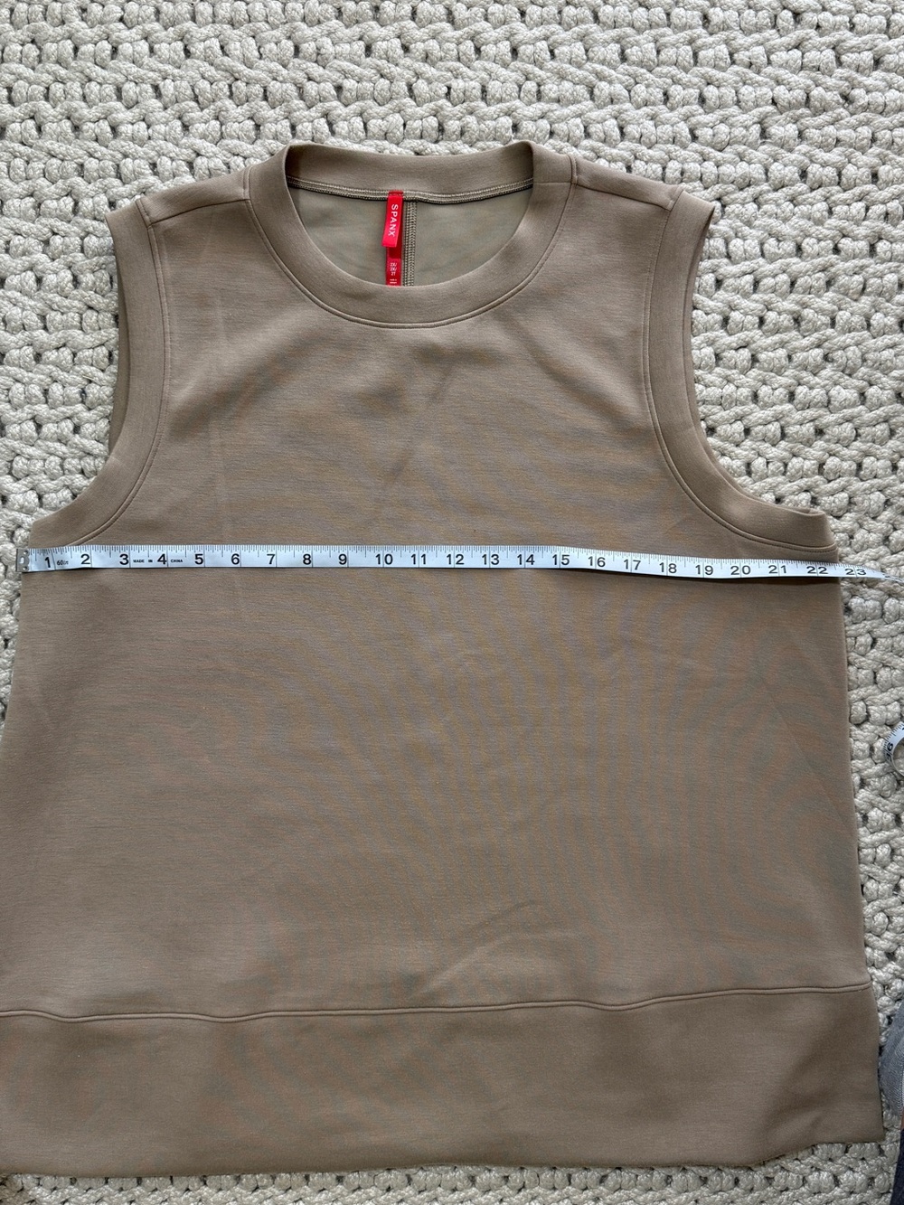 SPANX AirEssentials Fawn Tan Tunic Tank Muscle Tee 2X - Picture 10 of 12